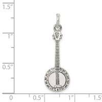 Sterling Silver Banjo Charm view 4