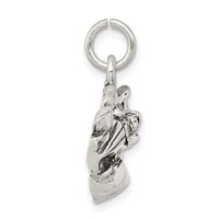 Sterling Silver Antiqued Go Kart Racer Charm view 2
