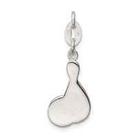 Sterling Silver Polished Enamel Bowling Charm view 4