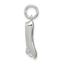 Sterling Silver Ballet Slippers Charm view 2