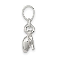 Sterling Silver Heart and Star Pendant view 2