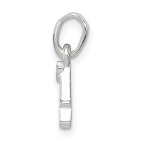 Sterling Silver Letter a with Enamel Pendant view 2