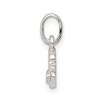 Sterling Silver Letter B Pendant with Enamel view 2