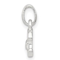 Sterling Silver Letter C Pendant with Enamel view 2