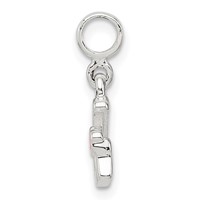 Sterling Silver Letter G Pendant with Enamel view 2