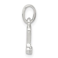 Sterling Silver Letter J Pendant with Enamel view 2