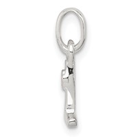 Sterling Silver Letter L with Enamel Pendant view 2