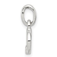 Sterling Silver Letter O Pendant with Enamel view 2