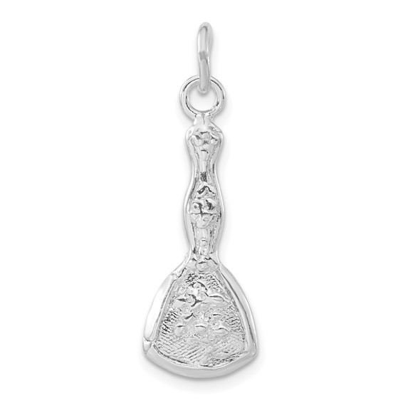 Sterling Silver 3-D Polished Mirror Charm
