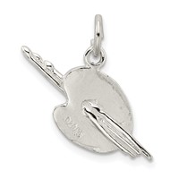 Sterling Silver Palette Charm view 4