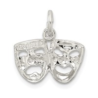Sterling Silver Comedy Tragedy Charm view 4