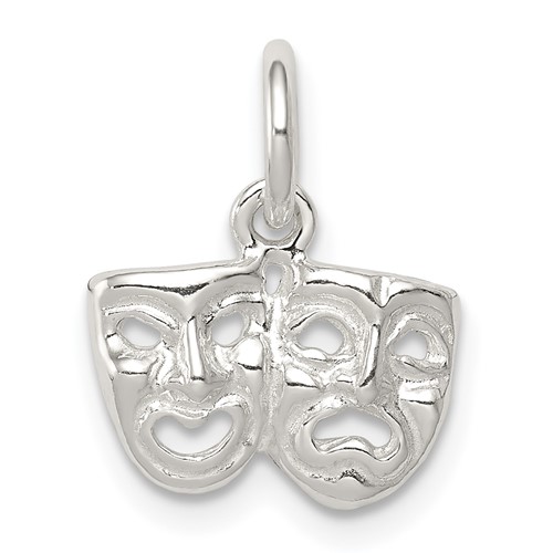 Sterling Silver Comedy Tragedy Charm