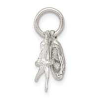 Sterling Silver Ballerina with Shoe Charm view 2