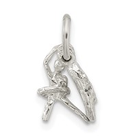 Sterling Silver Ballerina with Shoe Charm view 4