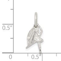 Sterling Silver Ballerina with Shoe Charm view 3