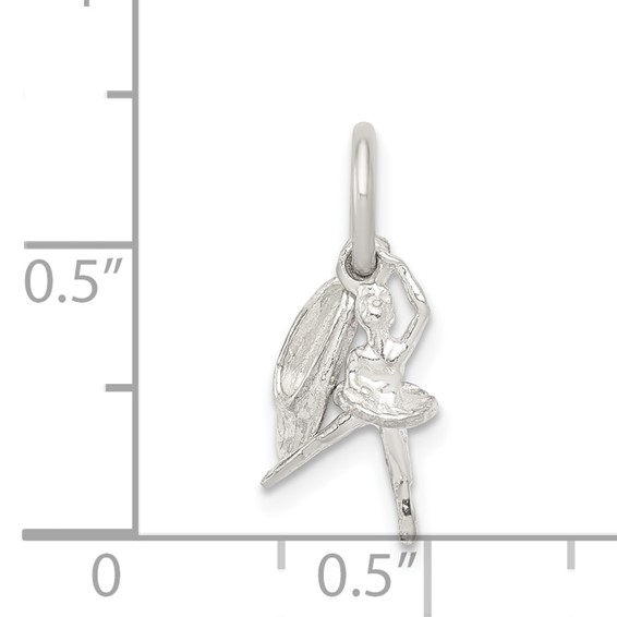 Sterling Silver Ballerina with Shoe Charm