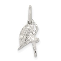 Sterling Silver Ballerina with Shoe Charm view 1
