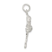 Sterling Silver Ballerina Charm view 2