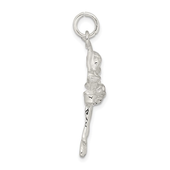 Sterling Silver Ballerina Charm