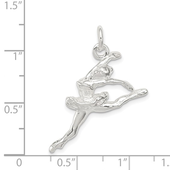 Sterling Silver Ballerina Charm