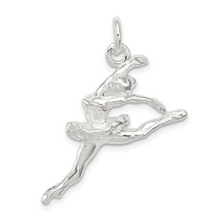 Sterling Silver Ballerina Charm