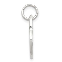 Sterling Silver Polished Mom Heart Charm view 2