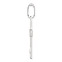 Sterling Silver Polished Cross Pendant view 2
