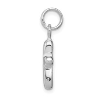 Sterling Silver Polished Cross Charm view 2