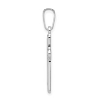 Sterling Silver Polished Cross Pendant view 2