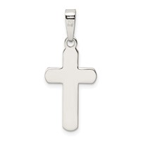 Sterling Silver Polished Cross Pendant view 4