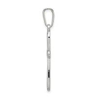 Sterling Silver Polished Latin Cross Pendant view 2