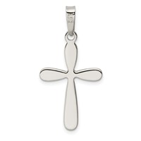 Sterling Silver Polished Latin Cross Pendant view 4