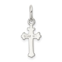 Sterling Silver Polished Cross Charm view 4