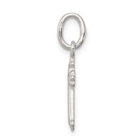 Sterling Silver Polished Cross Charm view 2