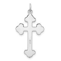 Sterling Silver & Gold-tone Antiqued & Textured Budded Cross view 4