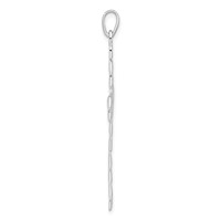Sterling Silver Polished Woven Cross Pendant view 2