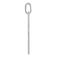 Sterling Silver Polished Cross Pendant view 2