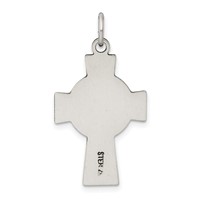 Sterling Silver Antiqued Irish Cross Pendant view 4