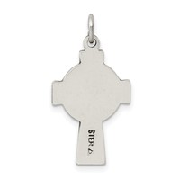 Sterling Silver Antiqued Small Celtic Cross Pendant view 4
