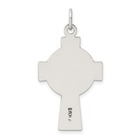 Sterling Silver Antiqued Irish Cross Pendant view 4