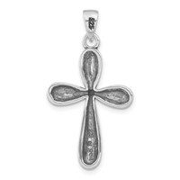 Sterling Silver Antiqued Marcasite Cross Pendant view 4
