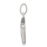 Sterling Silver Polished Cross Charm view 2