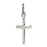 Sterling Silver Polished Cross Charm view 4