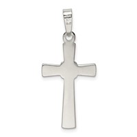 Sterling Silver & Gold-plated Polished Latin Cross Pendant view 4