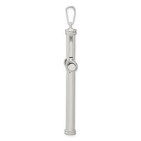 Sterling Silver Polished Hollow Cross Pendant view 2