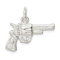 Sterling Silver Revolver Charm view 4