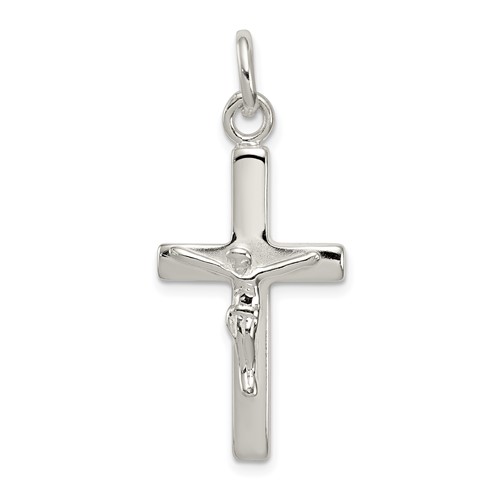 Sterling Silver Polished Latin Crucifix Pendant