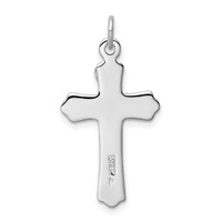 Sterling Silver Platinum-plated & Gold-tone Inri Crucifix Cross Pendant view 3