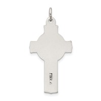 Sterling Silver Antiqued Irish 4-Way Inri Crucifix Cross Pendant view 4