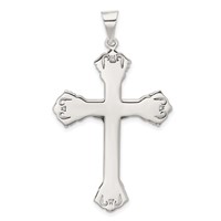 Sterling Silver Antiqued Crucifix Pendant view 3